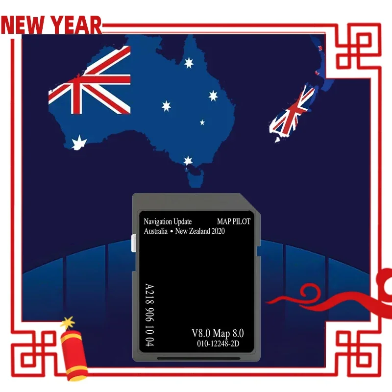 2020 Australia New Zealand Maps V8 for Mercedes A/B/C/CLA/CLS/E/GLA/GLC/GLE-Class Car Navigation SD Card GPS Update A2189061004