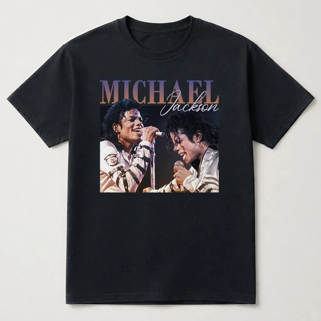 MJ 2026 Movie Michael Jackson Men's Clothing T-Shirt Cotton Y2k Popular Fashion Women's Clothing Summer New T Shirt for Fans