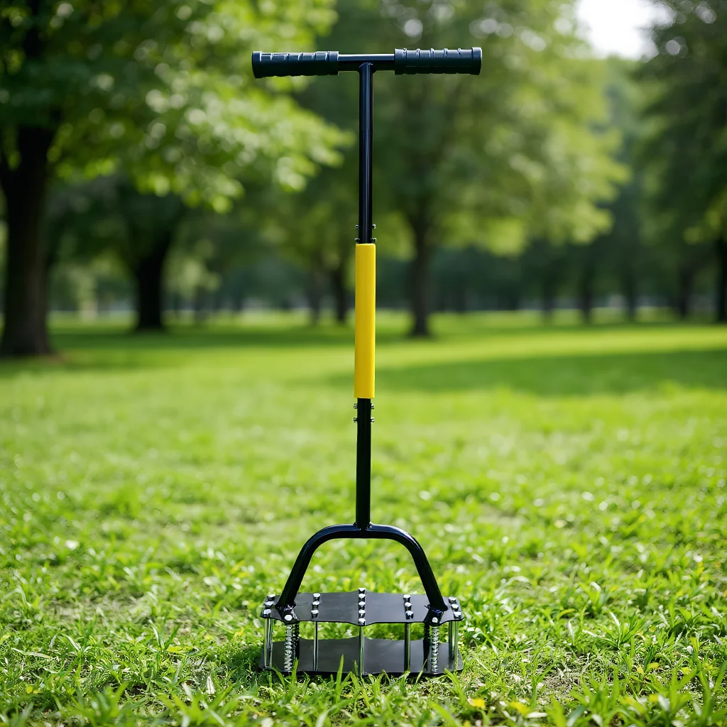 

Manual Aerator for Lawns​ Stainless Steel Spring Tille Improve Soil Environment and Grass Root Growth Lawn Care Gardening Tools