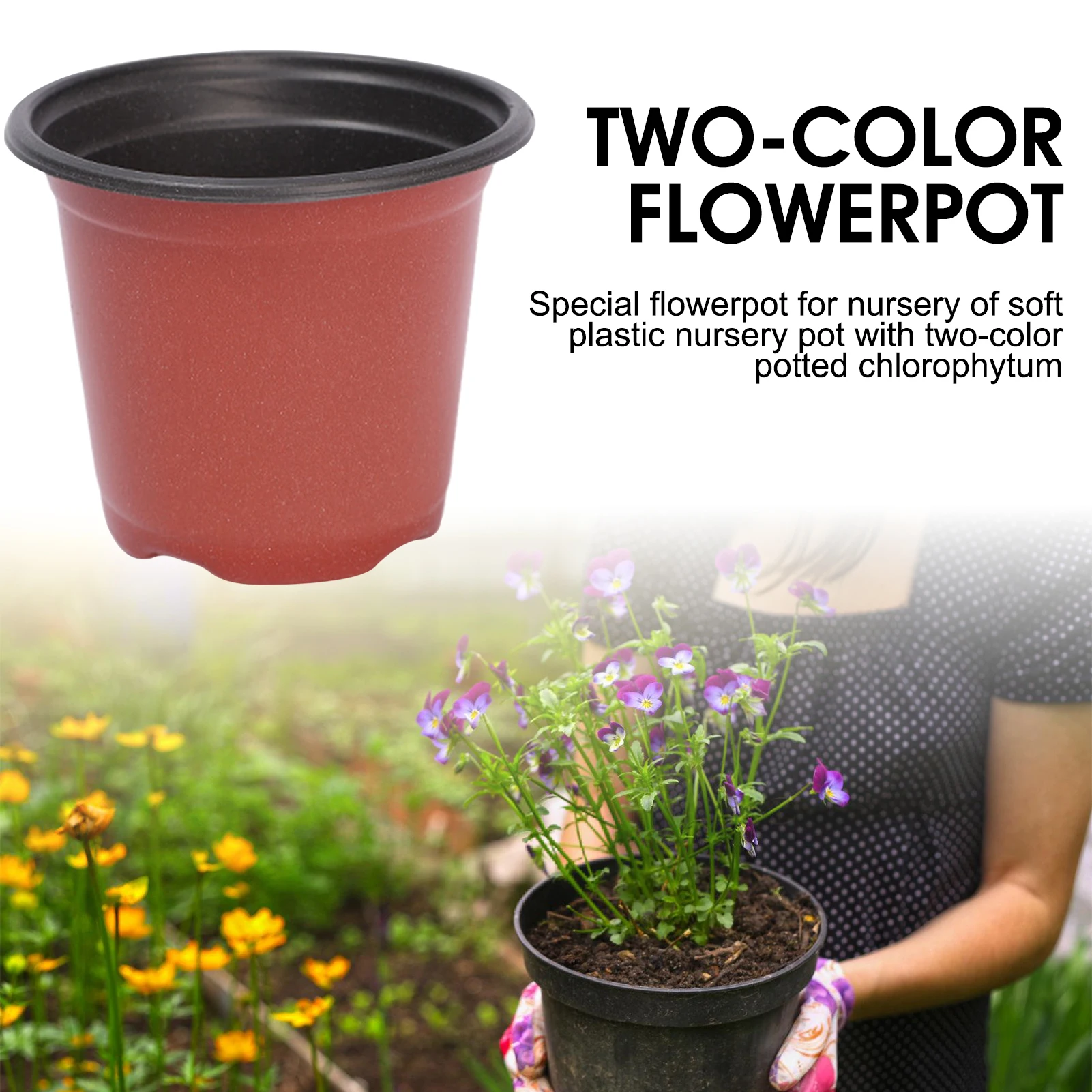 

50/100pcs Seedling Tray Spring Sowing Plastic Flowerpot Flower Fruit Vegetable Seedling Culture Medium Gardening Accessories