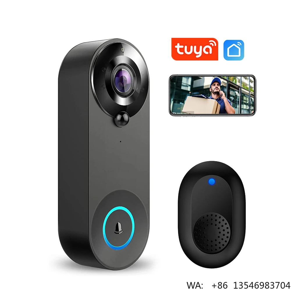 

1080P Wireless WIFI Doorbell Video Intercom Door Bell with Camera Tuya Smart Home for Security Protection PIR Motion Detection