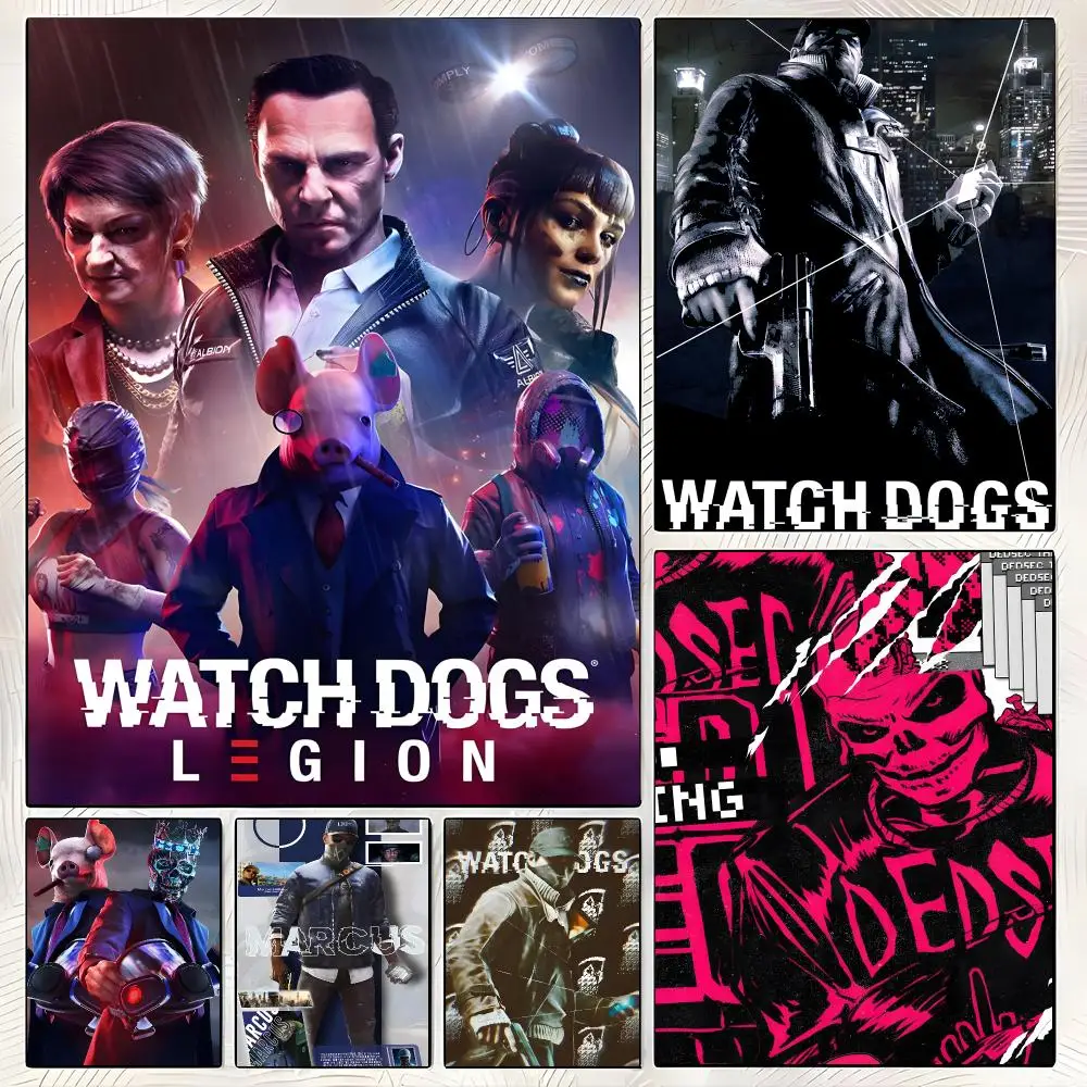 Action game Watch Dogs Poster Sleek Living Space Accents Current Style Home Wall Decor