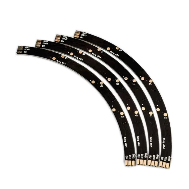 1 PCS/4 PCS Ring Wandklok 60 X Ultra Heldere WS2812 5050 RGB LED Lamp Paneel met geïntegreerde drivers