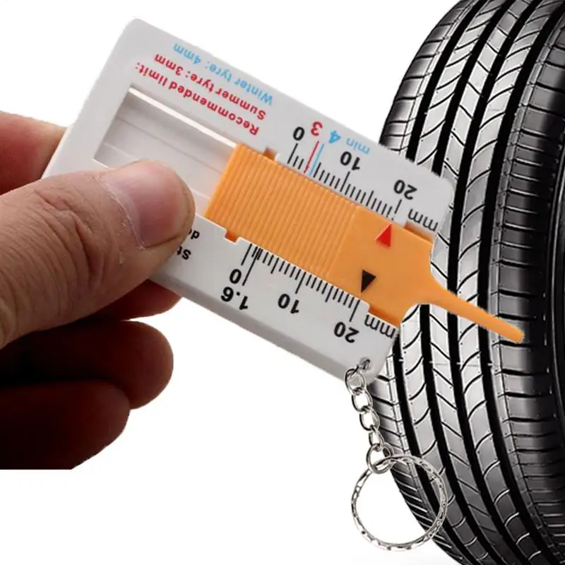 

Tire Tread Depth Gauge Professional Depth Gauge Easy Reading Tire Measure High Precision Portable Tread Thickness Ruler For Car