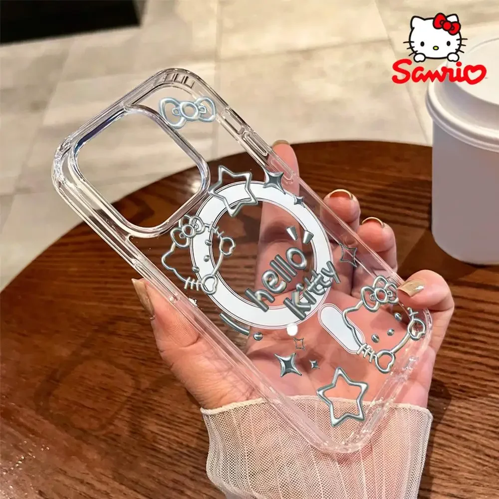 Hello Kitty Iphone 16 Promax Case Iphone 16/15/14/13/12/11/x/xs/xs Max Girl Phone Case Sanrio Hellokitty Cartoon Accessory