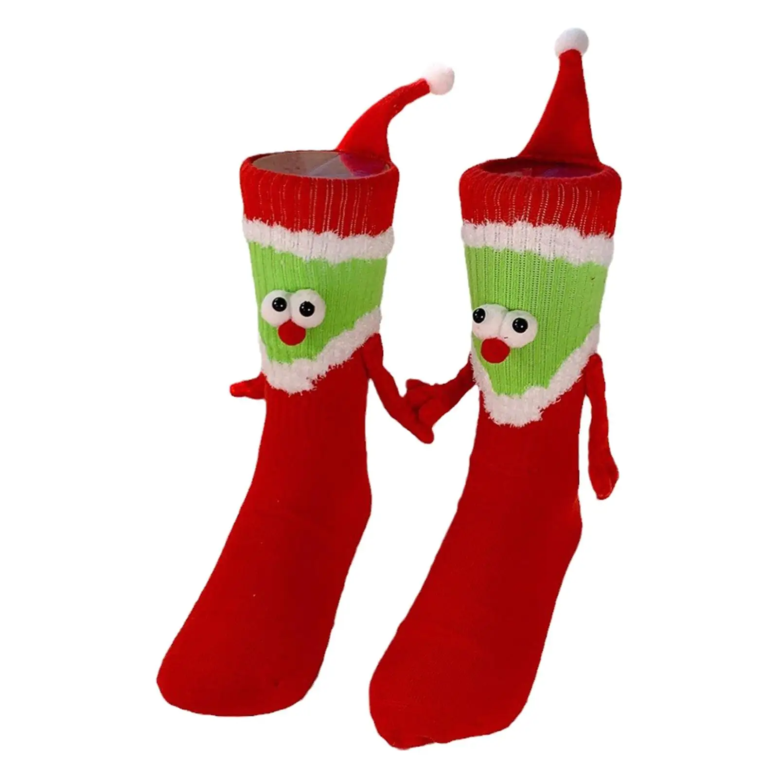 Christmas Hand in Hand Couple Socks Premium Ankle Socks for Gym Daily Sports