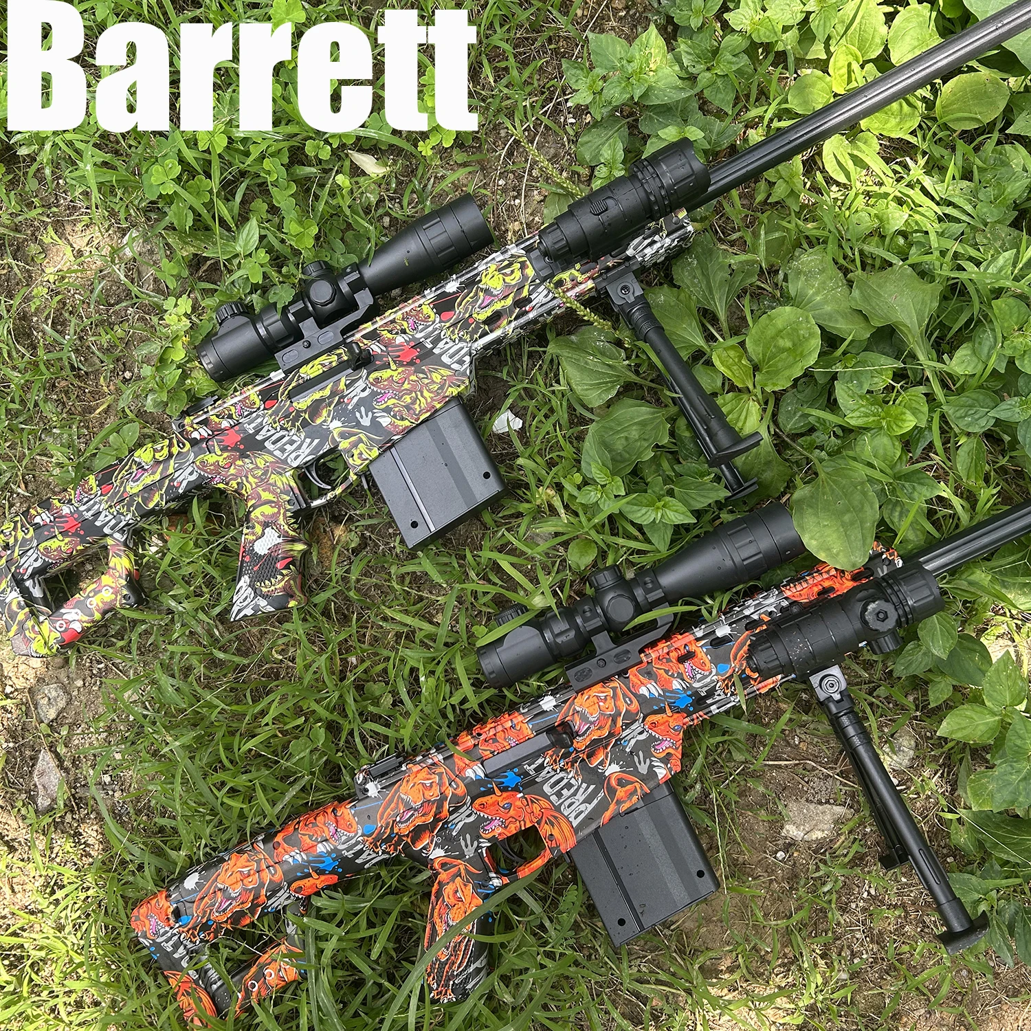 Elektrische automatische Haarspange mit Taschenlampe, Infrarotlicht und 7,4-V-Batterie, kann manuell betrieben werden, Spielzeugpistolenmodell für den Außenbereich, Jungenspielzeug