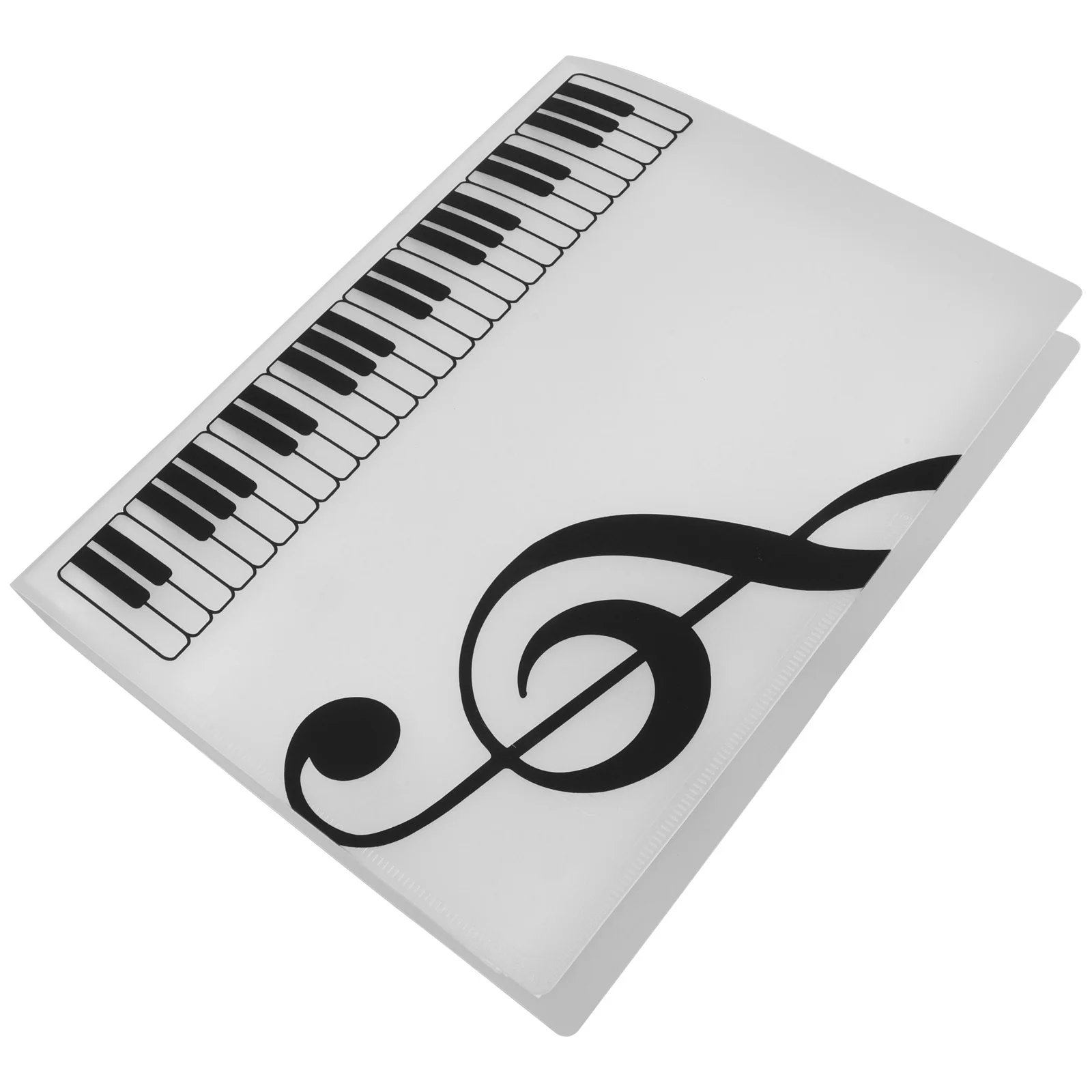

80 Pages Choir Folder Matte Finish Portable Piano Sheet Binder For Band Flip Folder Pages Music Accessories Storage Organizer