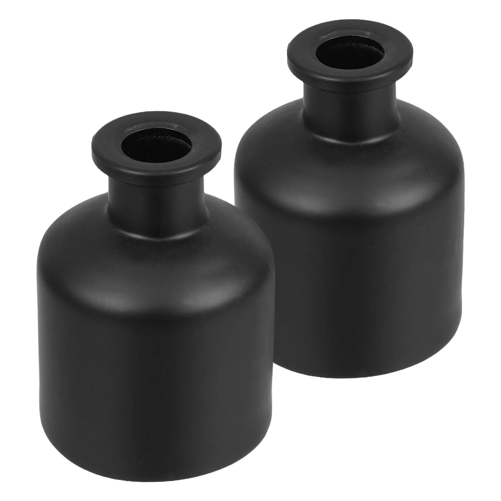 

2Pcs Sleek Glass Diffuser Bottles Portable Refillable Aroma Bottles for Essential Oil Diffusion Wedding Home Office Car Scent