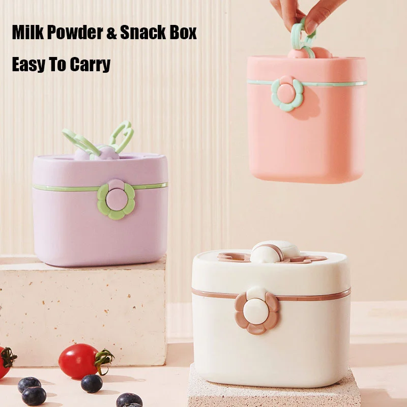 Baby Formula Dispenser Portable Milk Powder Dispenser Container with Scoop for Travel Outdoor Activities Baby Food Storage Box