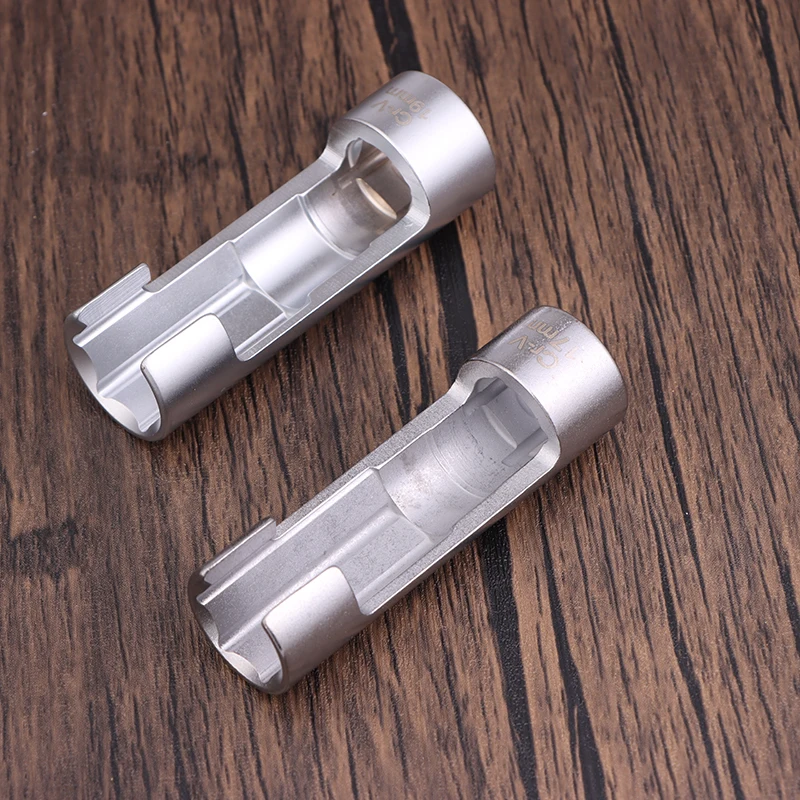 17/19mmDiesel Tubo iniettore carburante Apertura esagonale Manicotto di rimozione Sensore di ossigeno Chiave Manicotto per tubi Attrezzature per officina Utensili manuali