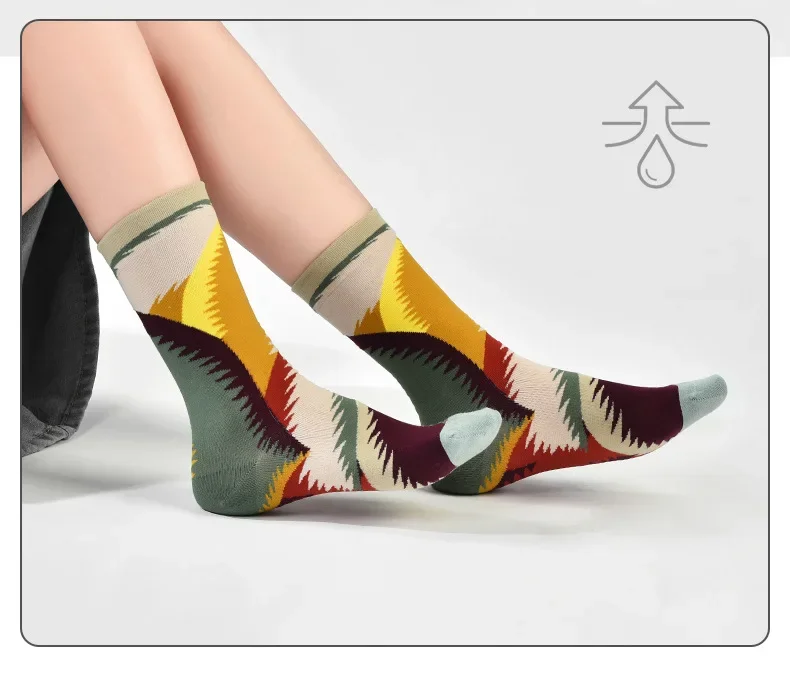 Baumwolle Mode Frauen glücklich Socken kreative lustige Cartoon schöne Mädchen weibliche Straße lässig Neuheit Party Geschenke Kleid Sox – Detail 5