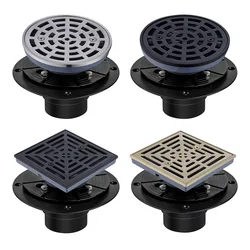 Stainless Steel Bathroom Drainage Pipe Linear Shower Floor Drain Ceramic Flange Cover Insect Proof And Odor Proof Floor Drain