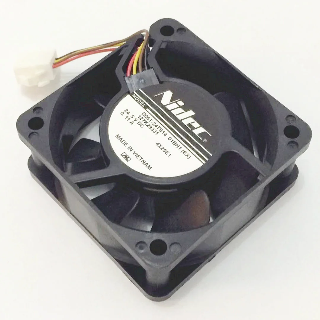 

Nidec D06T-24TS14 01BH1 DC 24.5V 0.11A 60X60X25mm Server Cooling Fan