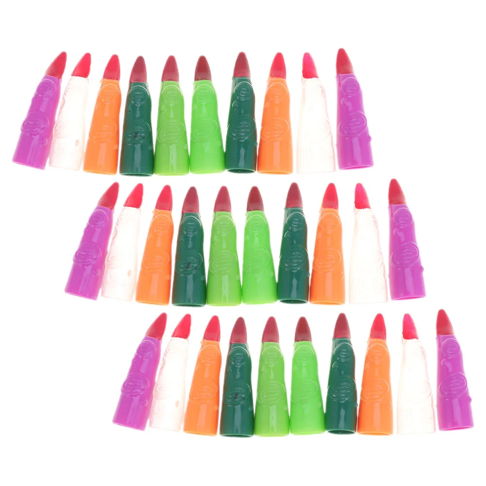 100 Pcs Halloween Props Masquerade Finger Nails Witch Fake Fingers False Cots for Cosplay Plastic Party Trick Costumes