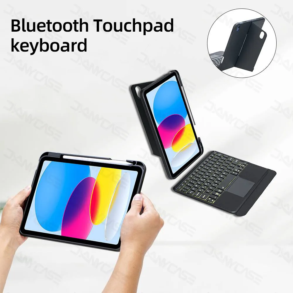 Imagem -03 - Hansong-capa de Teclado Mágico Ipad Air 11 13 m2 Pro 11 13 m4 10th Gen 10.9 Pro 11 Pro 12.9 9th 102 Ait4 Air5 109