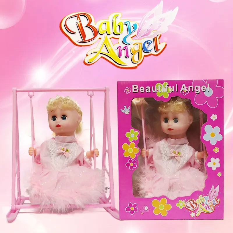 Simulation Doll Shape Cute Dream Doll Toy Singing Angel Swing Dan Swing Back And Forth Girl Birthday Gift