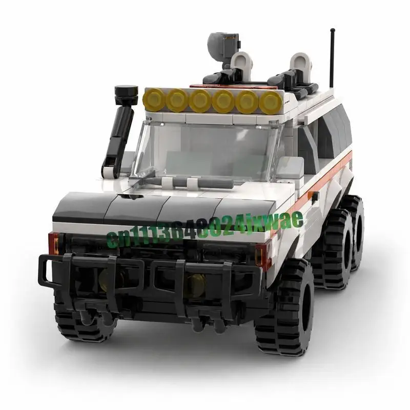502 Parts White Off Road Rover MOC Model Standard Size Building Blocks DIY Vehicle Collection Educational Holiday Popular Gift
