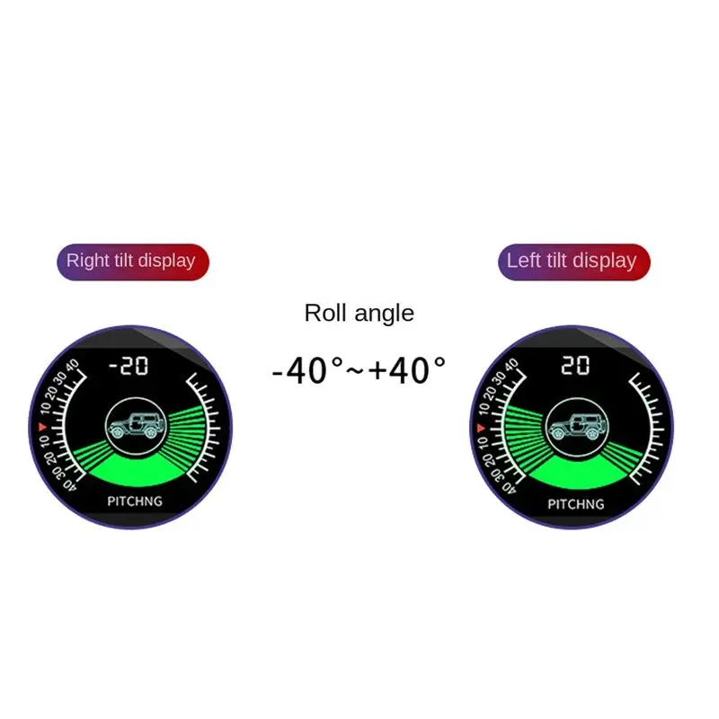 B09A M50 Off Road GPS Smart Inclinometer Car Digital Display Tilt Pitch Angle Inclinometro Auto HUD Intelligent Slope Meter