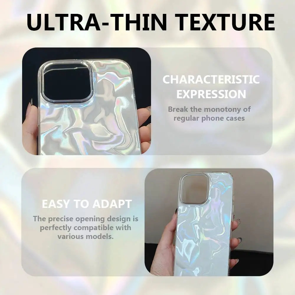 حافظة هاتف L-love غير قابلة للتجزئة لهاتف آيفون 16 15 14 13 12 11 Pro Max Plus متعددة الألوان مطلية بالفضة غير اللامعة #4