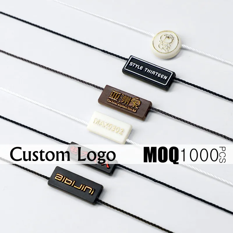 Custom Clothing Tag Rope Cords, Polyester Hanging Tablets for Garment Bag Tags Cards, DIY Clothing Lables Accessories, 22022601