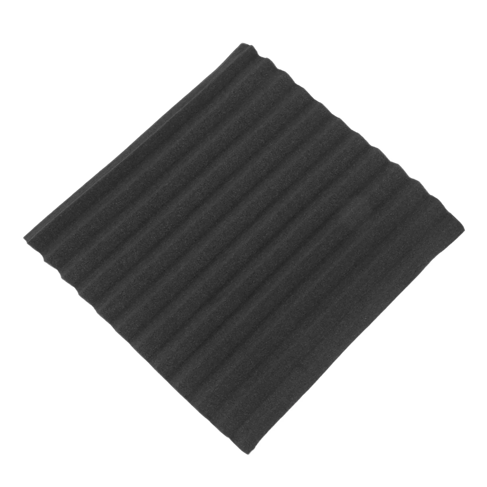 A98E-36 Pcs Black Acoustic Panels Soundproofing Foam Acoustic Tiles Studio Foam Sound Wedges 2.5 X 30 X 30Cm