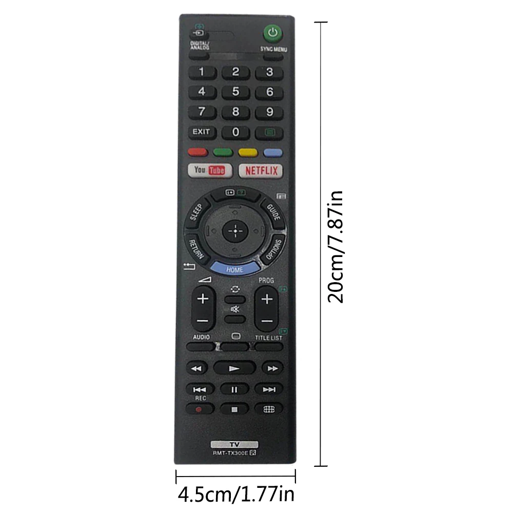 New RMT-TX300E Remote Control for Sony Led Smart TV LCD for Youtube/Netflix Button SAEP KD-55XE8505 KD43X8500F RMT-TX300P KD65X7