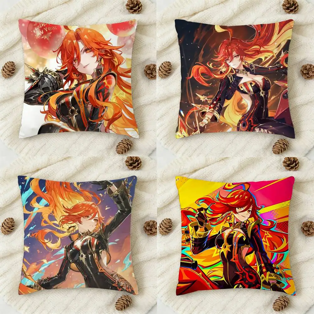 

Mavuika G-Genshin Double-sided Printed Square Decorative Cushion Cover for Sofa Living Room Home Decor