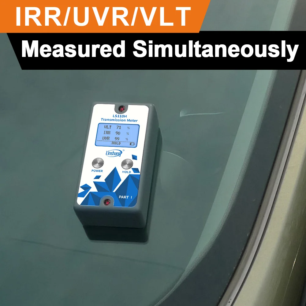 LS110H 1400nm IR Window Tint Glass Light Transmittance Detection Split Solar Film Tester Window Tint Meter for Car view 4
