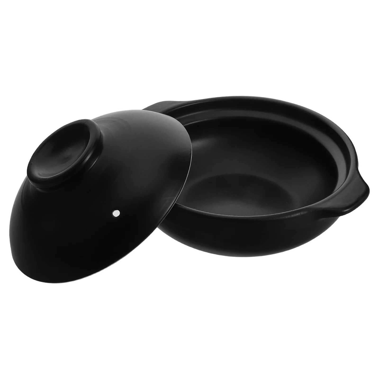 

600Ml Korean Stone Pot with Lid - Traditional Terracotta Cookware - Enhances Flavor in Rice and Hot Pot Dishes