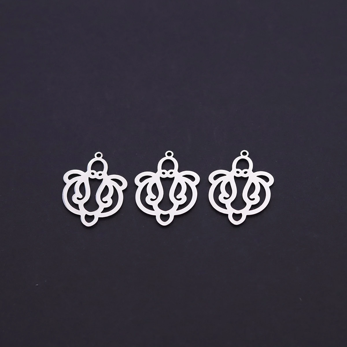 3Pcs Hollow Swirl Tentacle Octopus Charms Pendant Fit diy Ocean Boho Keychain Necklaces Jewelry Makings Stainless Steel Supplies