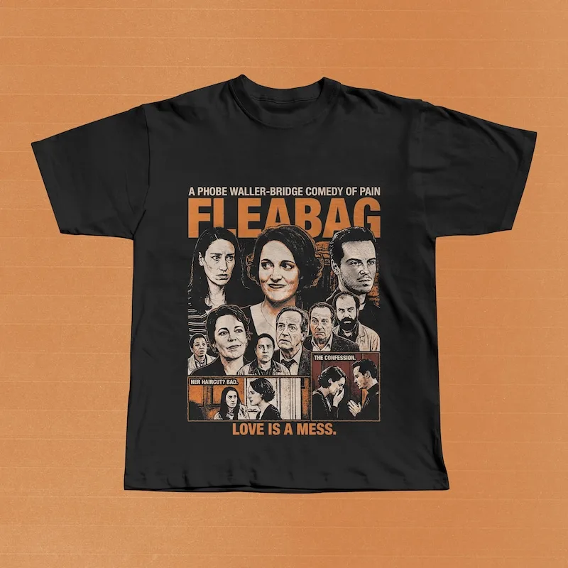 Fleabag Graphic Tee | Phoebe Waller-Bridge BBC Comedy T-Shirt | Vintage Bootleg Style