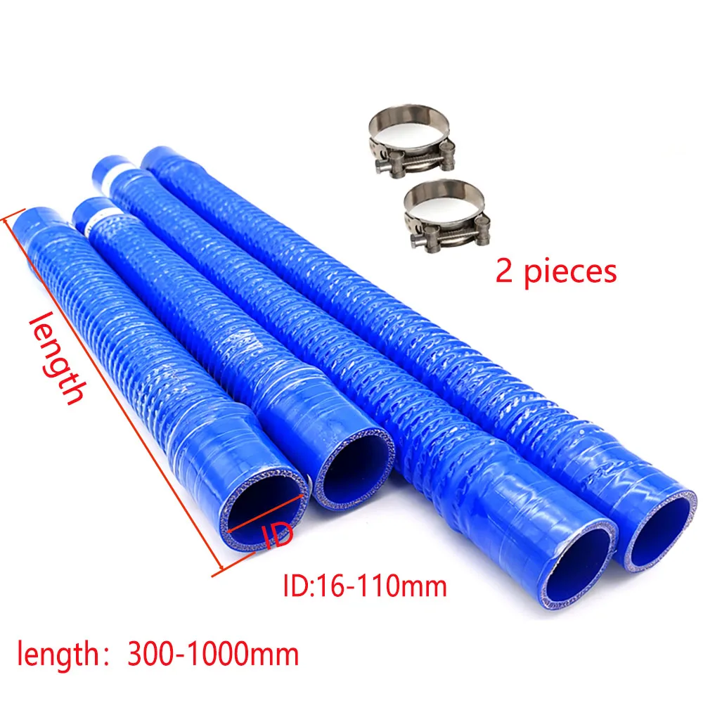 Intercooler connecting pipe, blue steel wire silicone hose, radiator hose, car turbine connecting pipe, high temperature resista