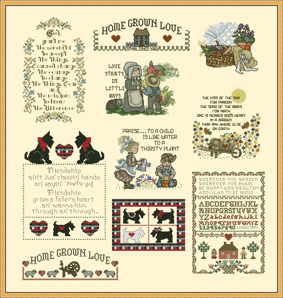  Free Delivery Top Quality Lovely Counted Cross Stitch Kit Kitty Cat -growing in love 70-75