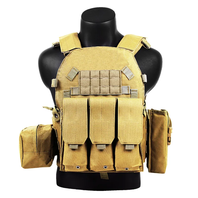 Nylon Pouch Molle Gear Tactical Vest Body Armor Hunting Plate Carrier Airsoft Accessories 6094 Military Combat Army Wargame Vest