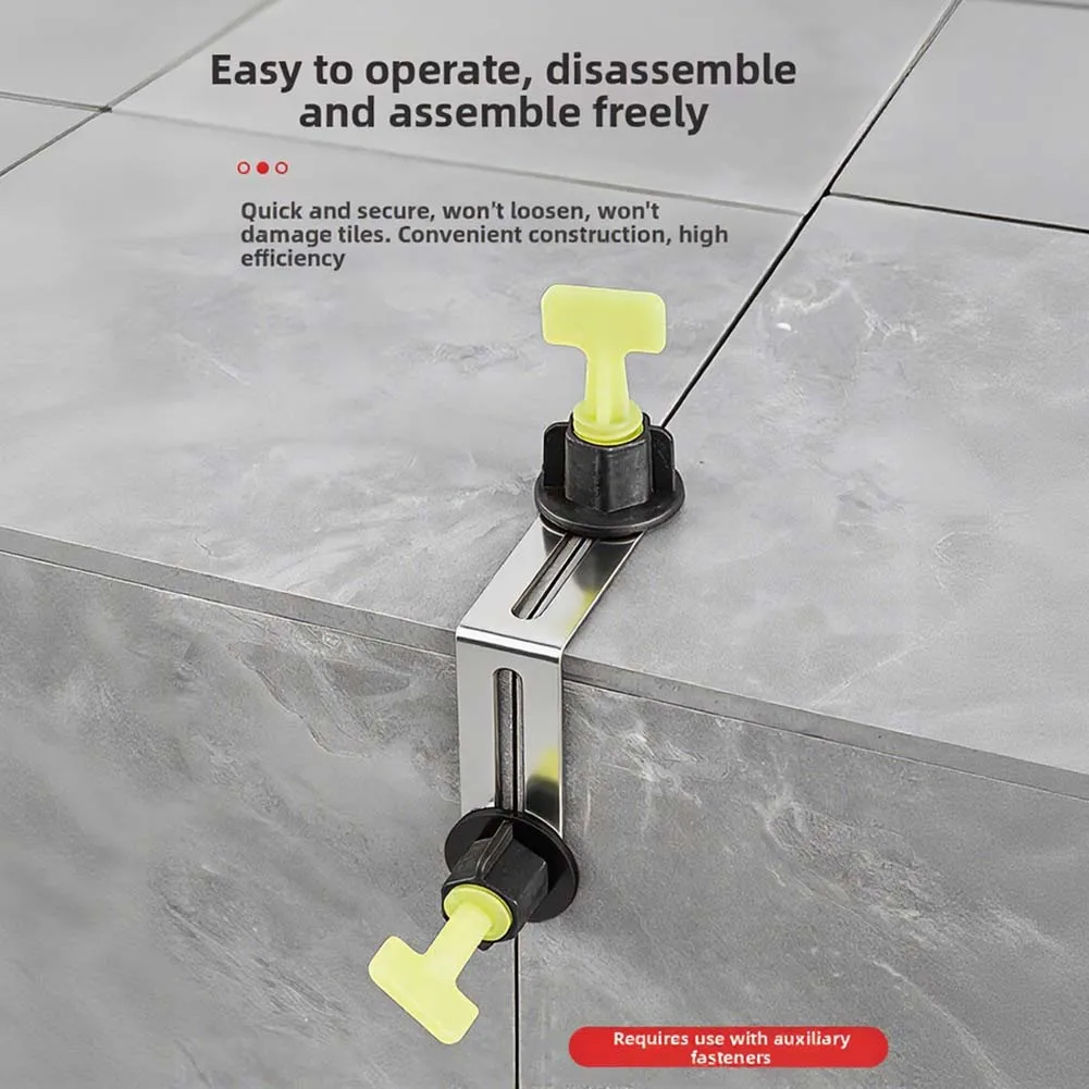 For Tile Leveling Corner Tool for 90 Degree Angles Compatible with Multiple Leveling Systems Metal Construction
