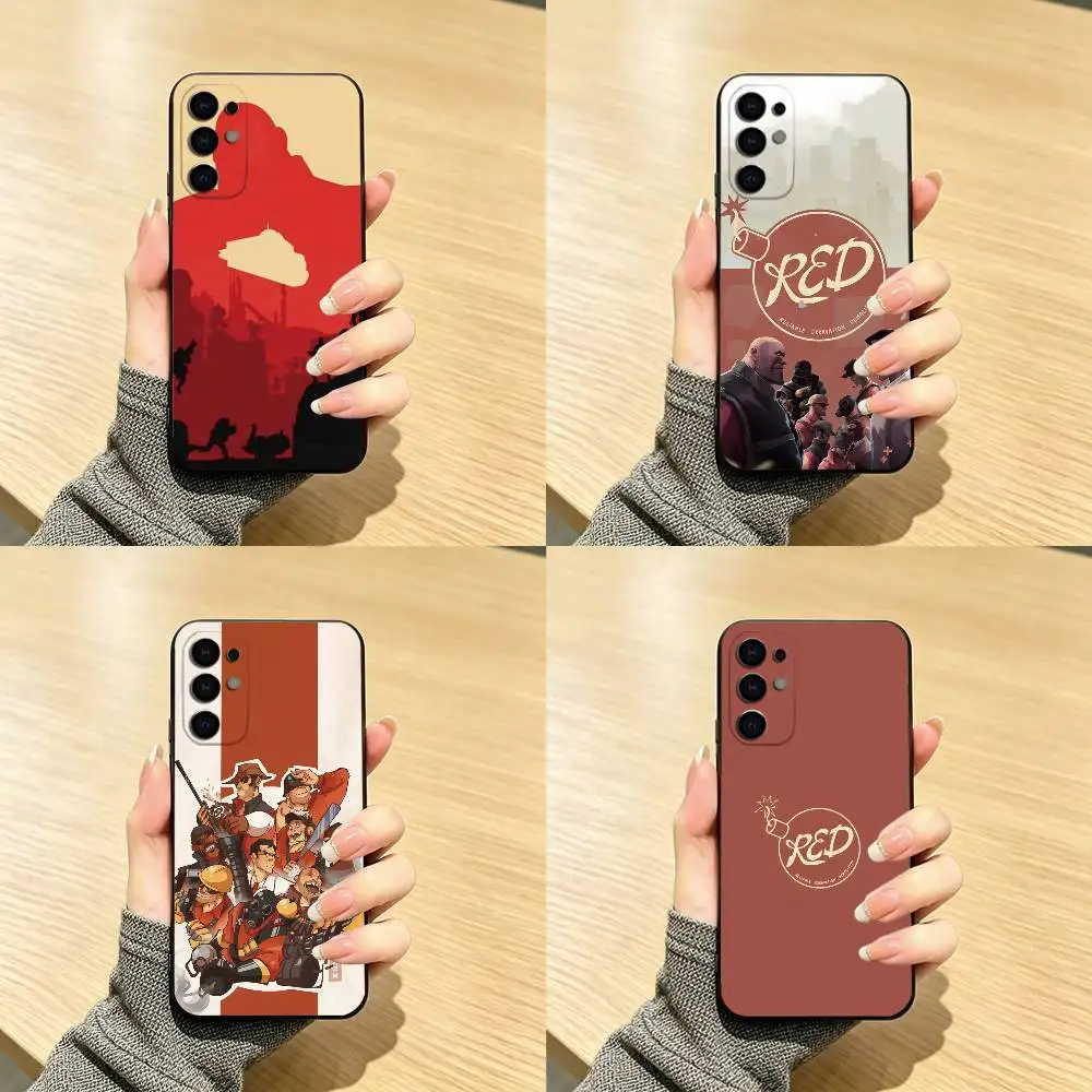 G-Game Team F-Fortress 2 Phone Case For Samsung S25,S24,S21,S22,S23,S30,Ultra,S20,Plus,Fe,Lite,Note,10,Black Cover