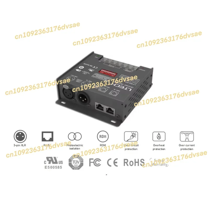 2025 LTECH LT-903-DIP DMX512 DECODER Decoder 3 Kanaals 2 soorten DMX-interfaces