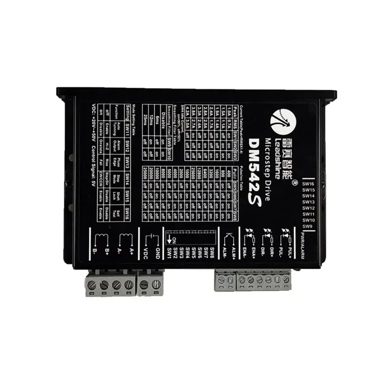Leadshine 마이크로스텝 드라이버 교체용 2 상 모터 DM542S DC24V-50V, 42/57(NEMA17/23) 스텝퍼 Motor1.0-4.2A