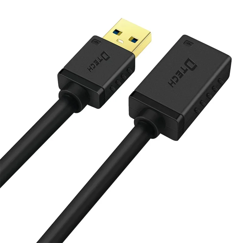 2PCS OEM Micro USB 3.0 Cable Black 0.5M 1M 1.5M 2M 3M 5.5MM 5Gbps PVC USB To USB Extension Cable For Phone Printer Computer
