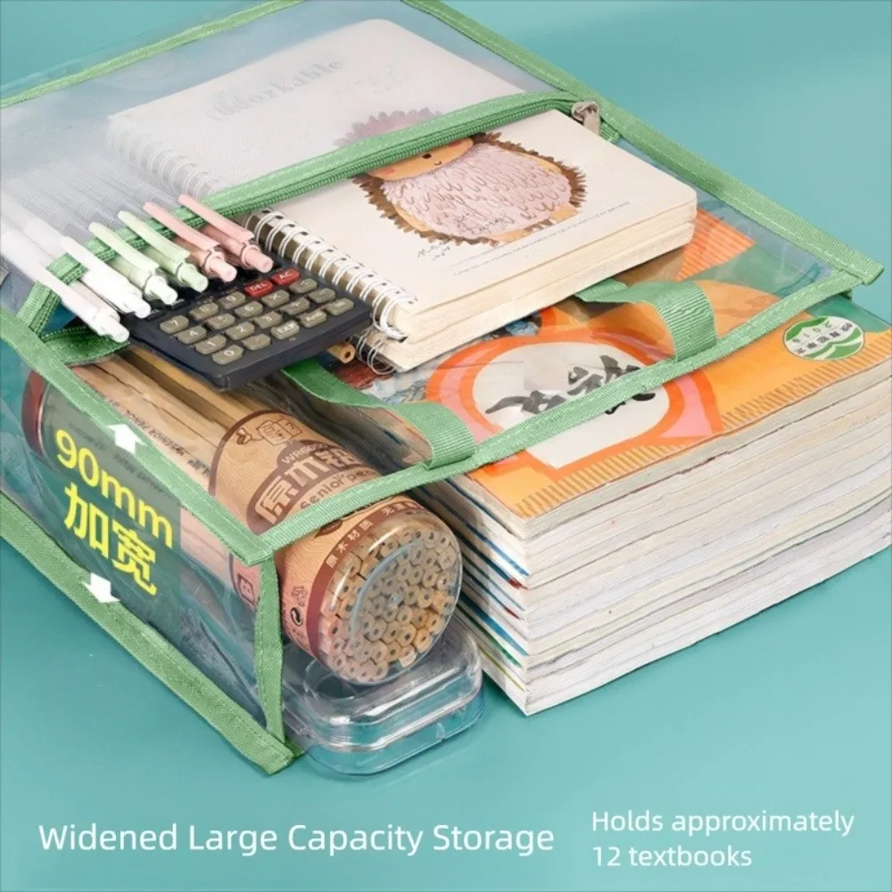 

PVC Material Transparent Pencil Case Waterproof High Aesthetic Value Large Capacity Pencil Case Simple Design Transparent