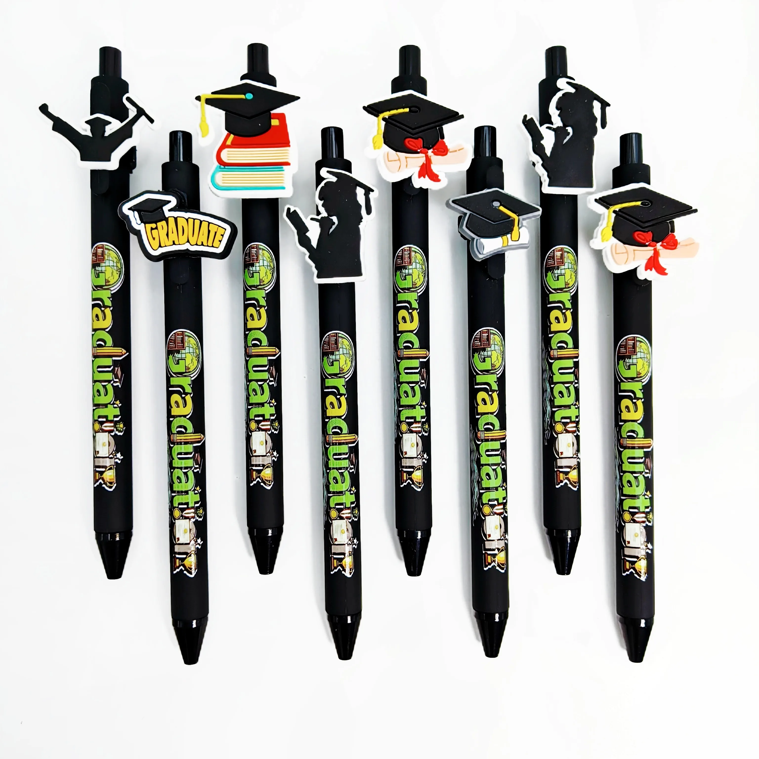 

12pcs/24pcs Graduation Season Ballpoint Pen Graduation Phrases Press Writing Pen Graduation Season Stationery