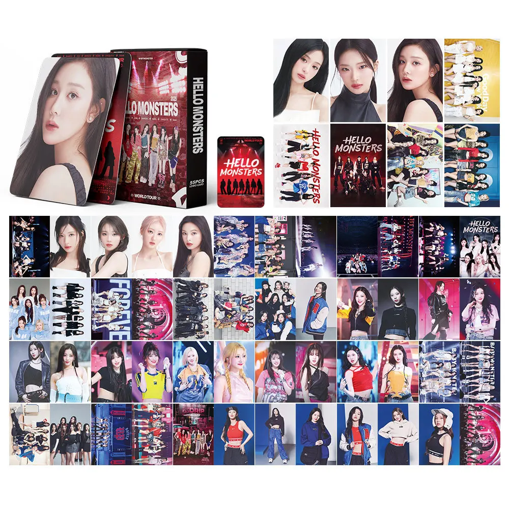 

Kpop Babymonster HELLO MONSTERS Album Personal Lomo Cards Ruka Ahyeon Chiquita ASA Photocards Rora Rami Pharita Fans Collection
