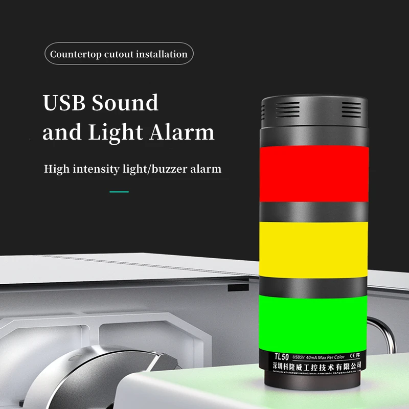 

USB Control Tower Light Programmable Software Development 232 Serial Port Alarm Signal Light Customization 485-Modbus Protocol