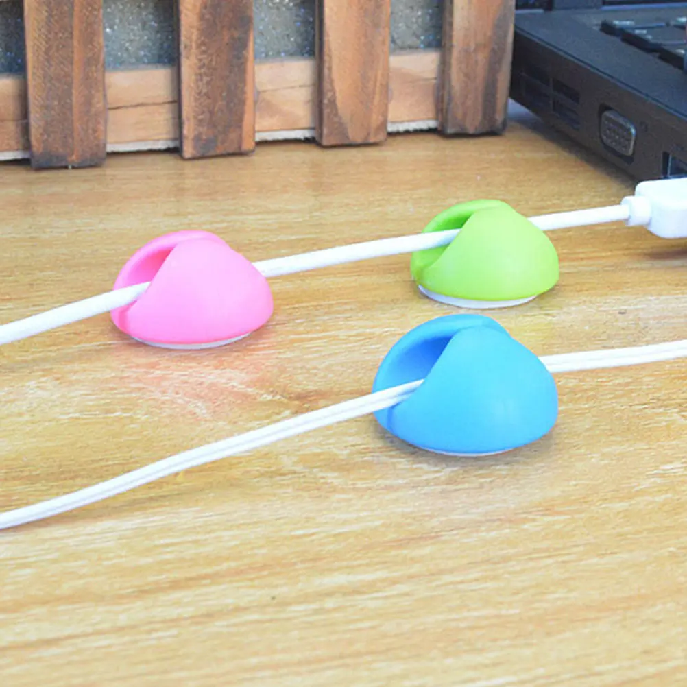 20Pcs Cable Clip Organizer Set Heavy Duty Adhesive Wire Clips for Desktop Wall Furniture Easy Install Removable Cable Management