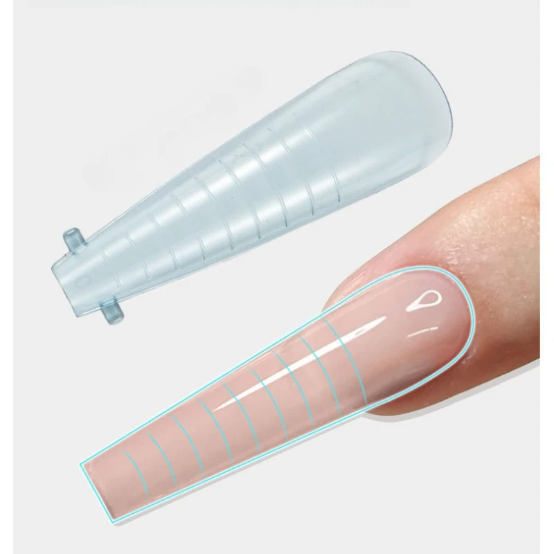 288/144 Stück bunte Dual-Form-Nagelformen, wiederverwendbar, mehrere Nagelformen für Gel-Erweiterungen, Acryl, falsche Nagelspitzen, DIY-Werkzeugset