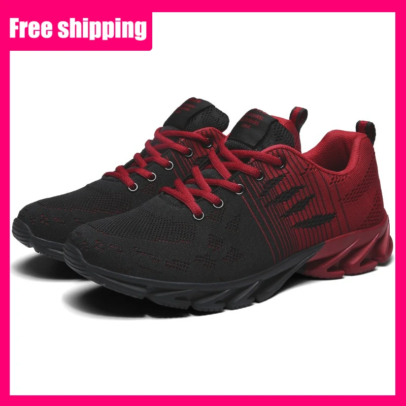

Mens Sports Shoes Mesh Lace Up Soft Sole Cushioning Daily Comfort Tennis Jogging Shoes Classic Casual Breathable Walking Shoes