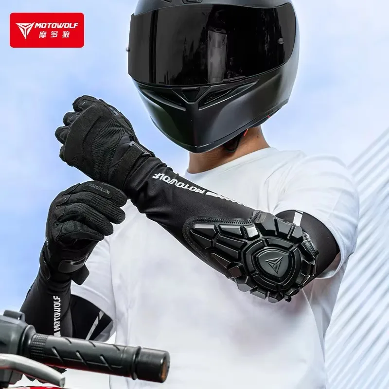 Summer Motorcycle Elbow Pads Sunproof Cycling Elbow Protection Motocross Elbow Protector MTB BMX DH ATV Motorcyclist Equipment
