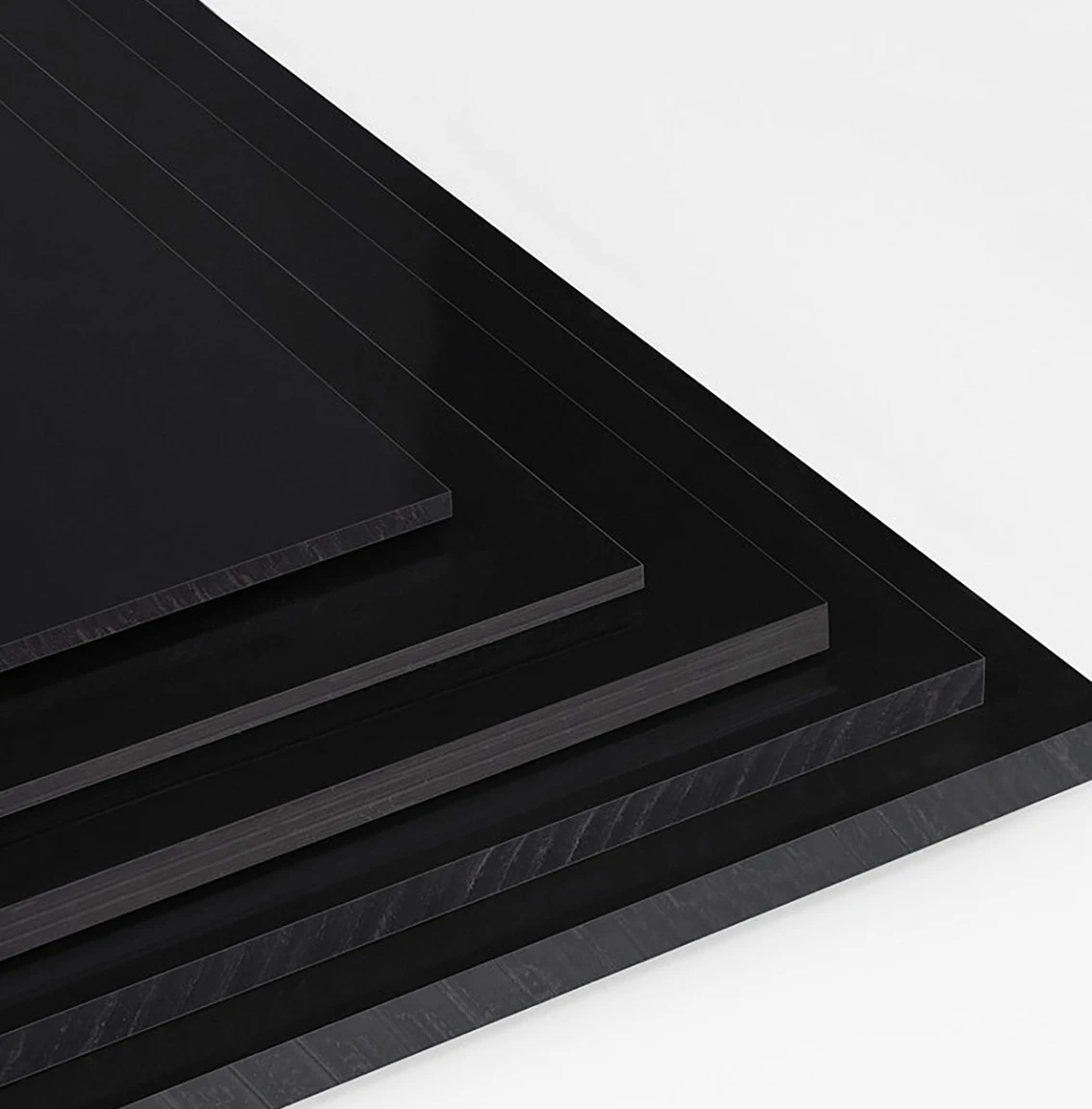 Thickness 3-20mm PP Plastic Board Black Polypropylene Hard Sheets Plate 50x50 100x100 200x200 300x300 400x400 500x500mm