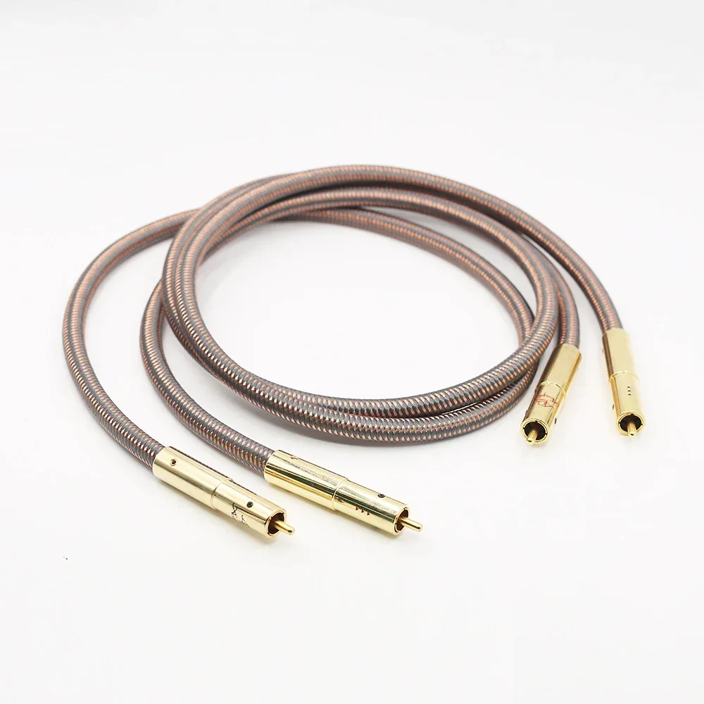 

Hifi RCA Cable Accuphase 40th Anniversary Edition RCA Interconnect Audio Cable Gold Plated Plug